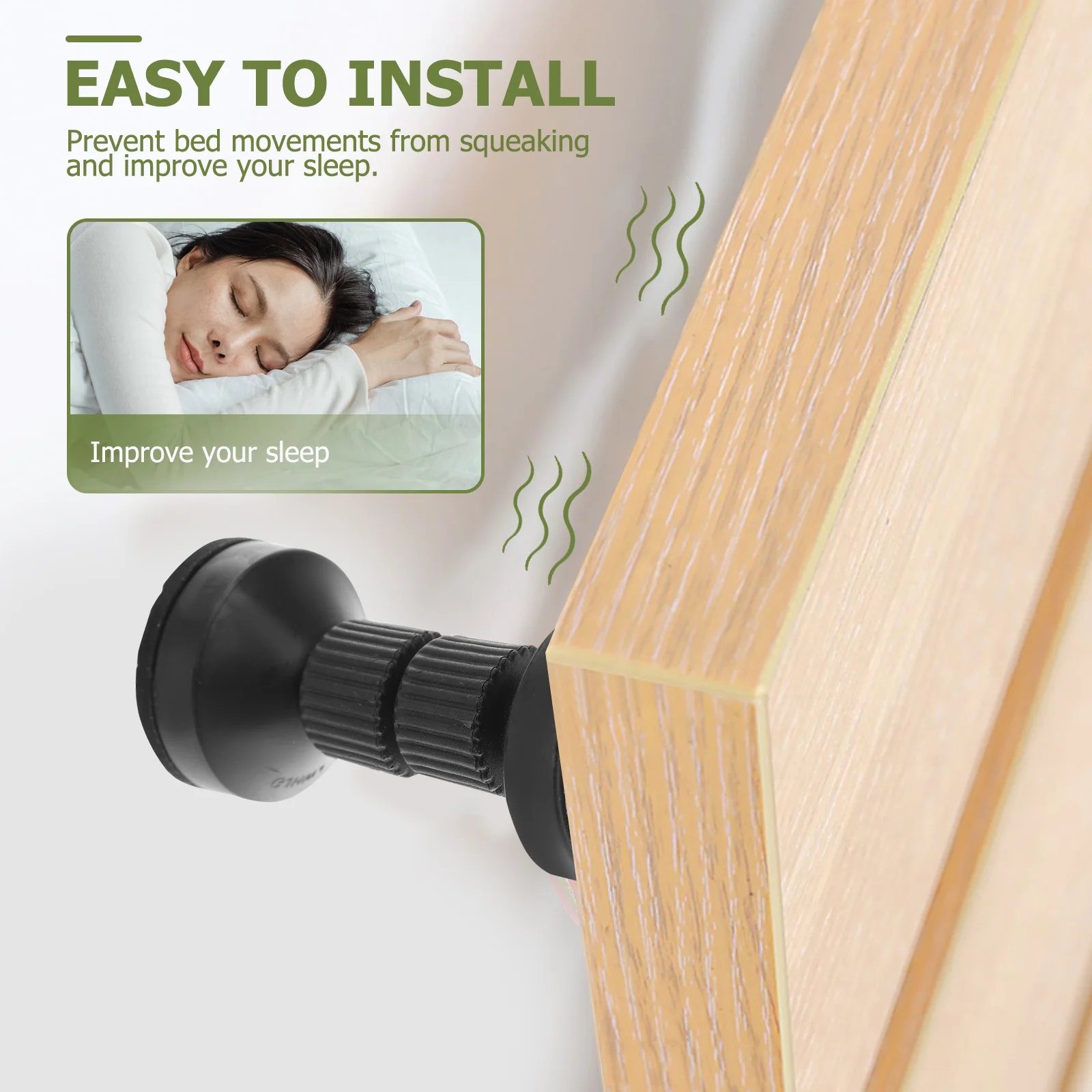 2 ชิ้น Anti-collision Headboard เฟอร์นิเจอร์ Fall Preventer Bedframe พลาสติกปรับกรอบ Stoppers