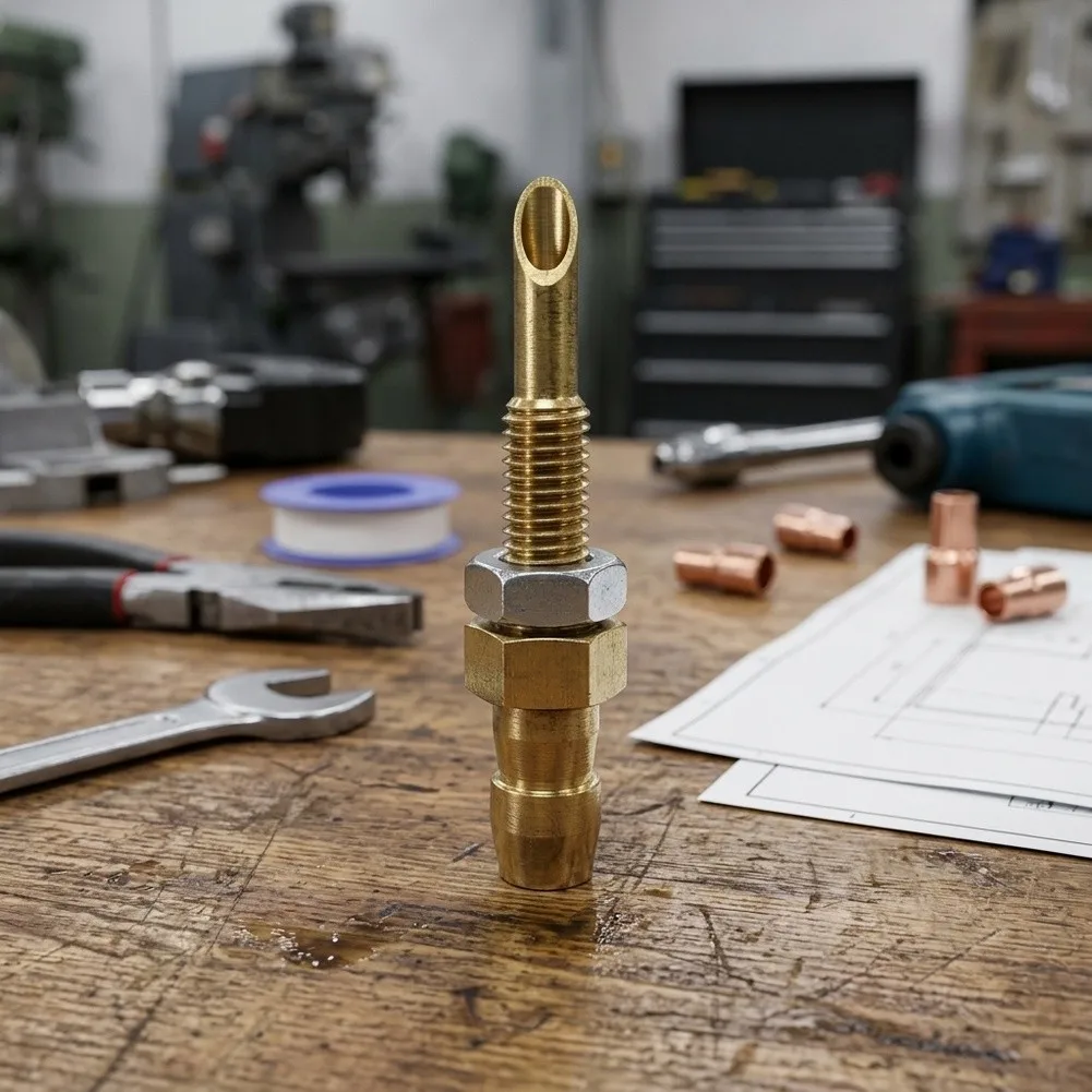 Brass Gas Nozzle Fitting For Water Heater Pressure Switch Boiler Accessories Accurate Air Jet Connector For Multi Size Replaceme