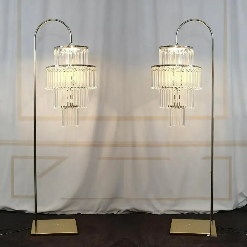 4 قطعة قلادة كريستال وقوس الحديد زهرة قوس الممشى الخلفيات للولائم دليل الطريق الحدث محور الديكور الدعائم