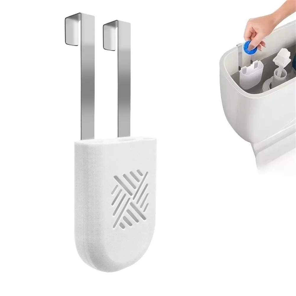 Plastic Toilet Tank Tablet Holder for Secure Placement of Bleach Blocks Ensures Consistent Cleaning Performance