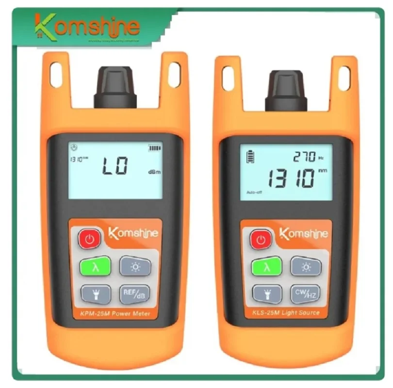 

Komshine KLS-25M/KPM-25M Fiber Optic Laser Source 1310/1550nm Optical Power Meter Fiber Optic Cable Tester OLS OPM