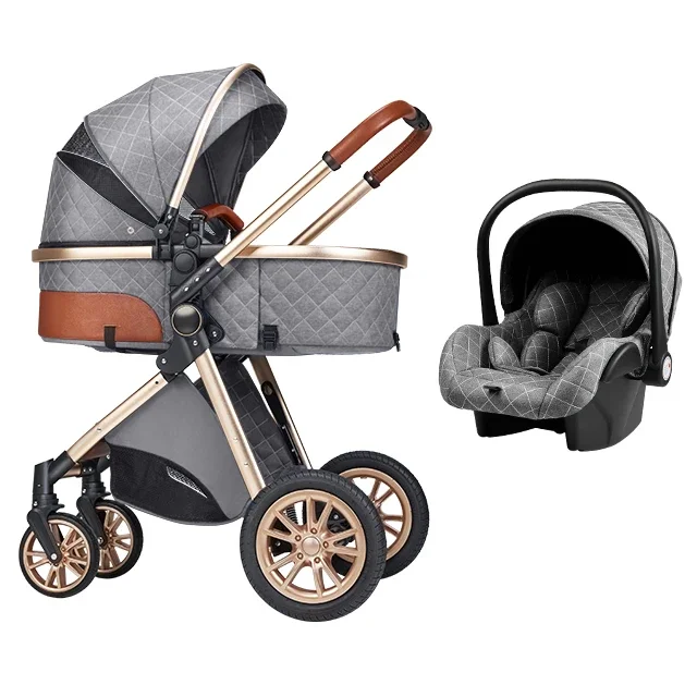 Stroller baby 4 in 1 Light weight High Landscape Baby Stroller Portable Baby Stroller for Newborn Infant Cradle