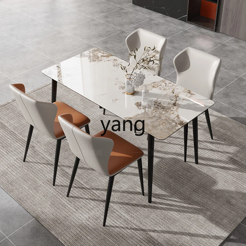 XYY rock slab dining table and chair combination hot-selling list dining table small apartment dining table light luxury