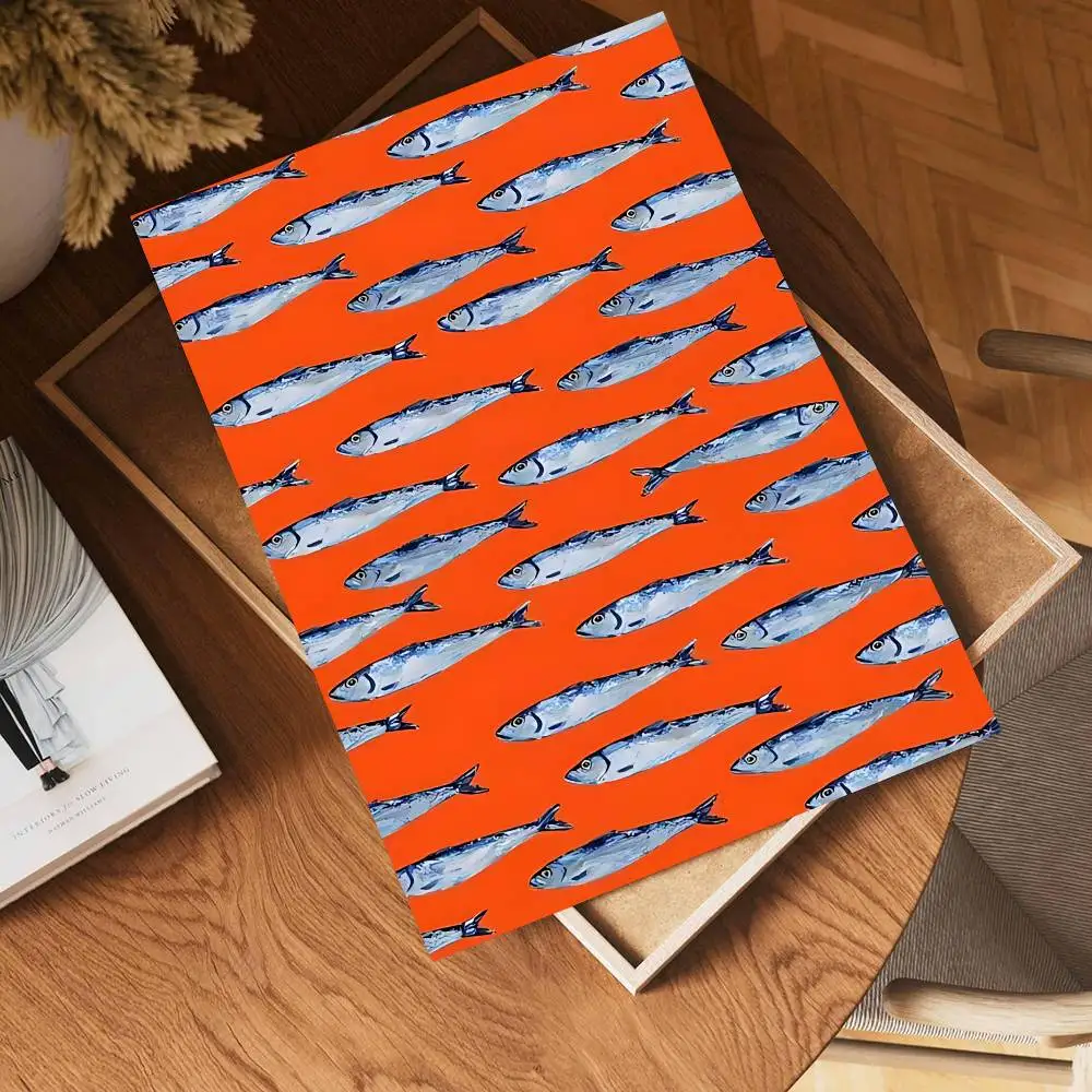 الملونة السردين جراد البحر الأسماك المحيط الحيوان الكلاسيكية أنيمي المشارك ورقة مقاومة للماء ملصق مقهى بار غرفة جدار ديكور