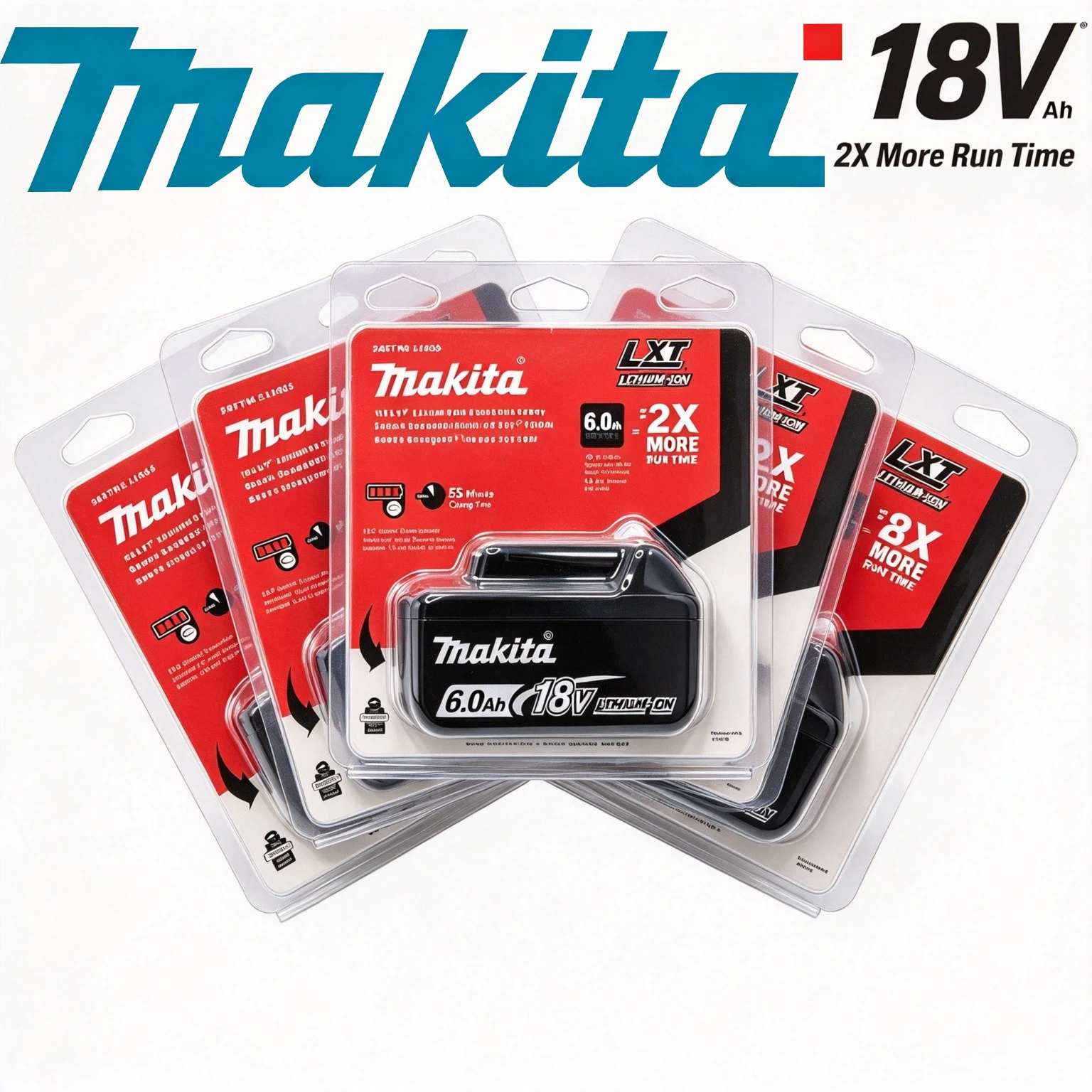 Makita 18V 6.0Ah Lithium-Ion Battery BL1860 Pruning Shears Spare Battery for DHP487 Impact Drill Blower Pruning Outdoor DIY Trim
