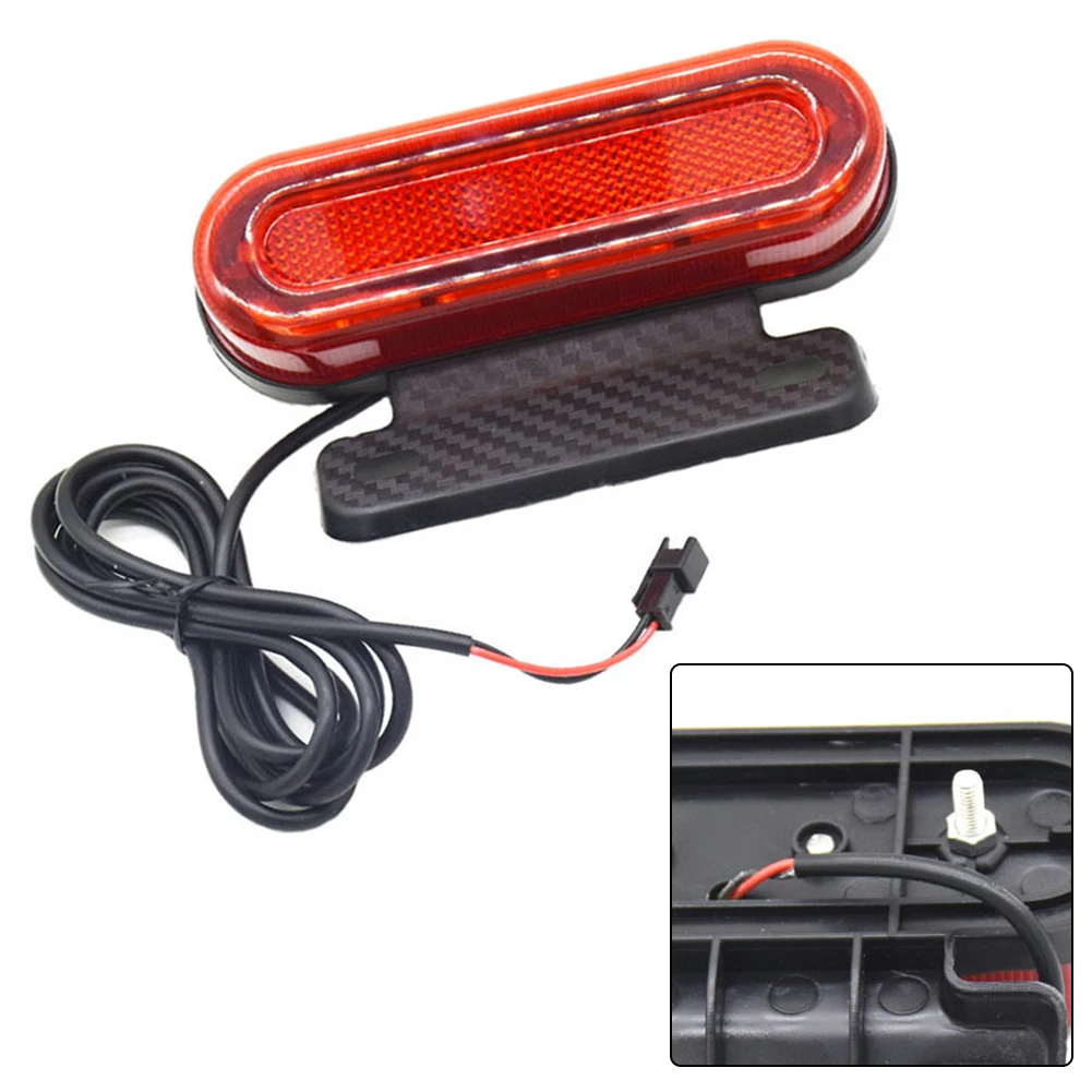 Electric Bike Taillight Lithium Battery Taillight Night Riding Safety LED Modified Brake Lighting 48V/60V 1.5M Plastic 180degree