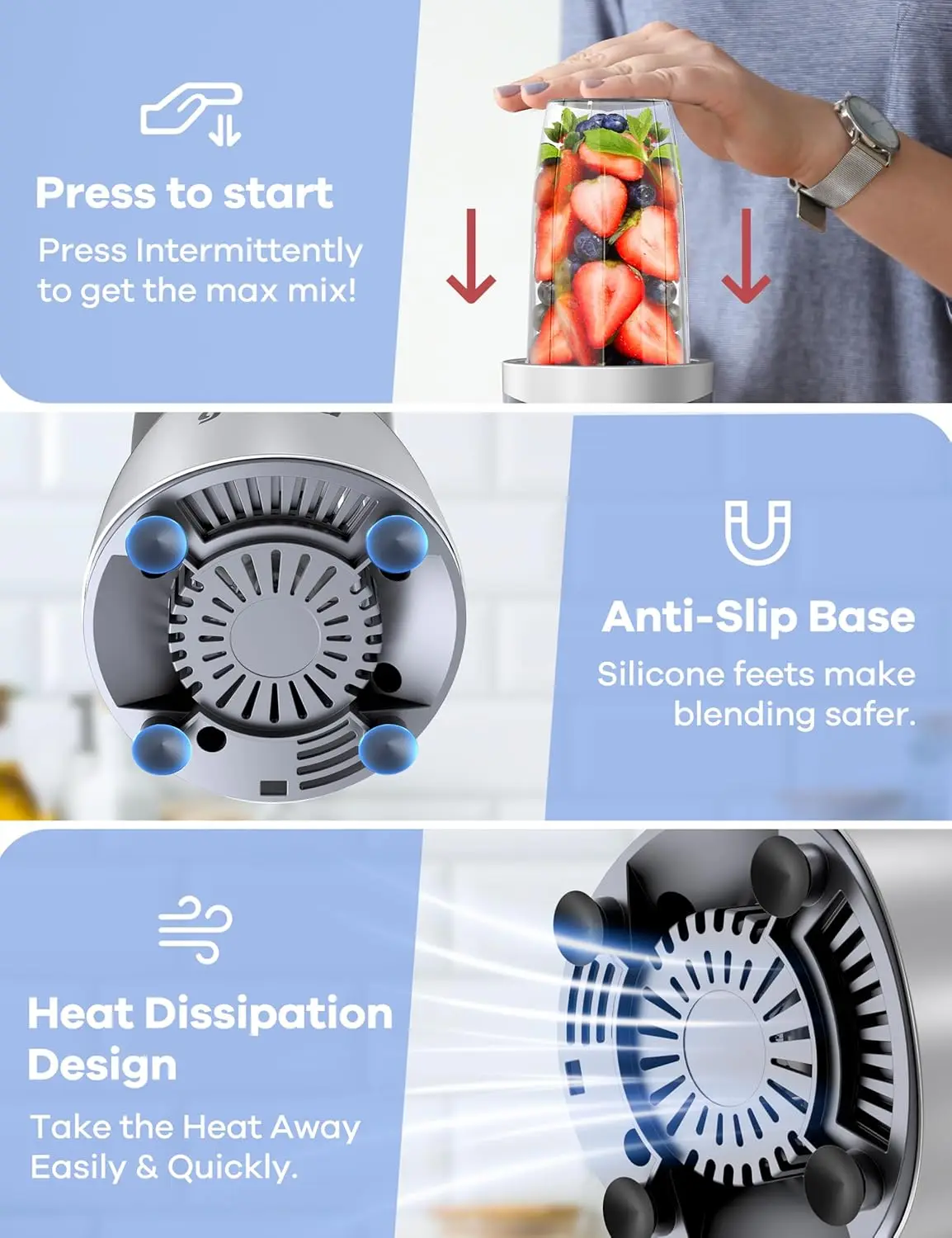 Блендеры для смузи, блендеры для коктейлей и смузи, персональный блендер и мясорубка из 15 предметов для кухни, прибор для приготовления смузи с