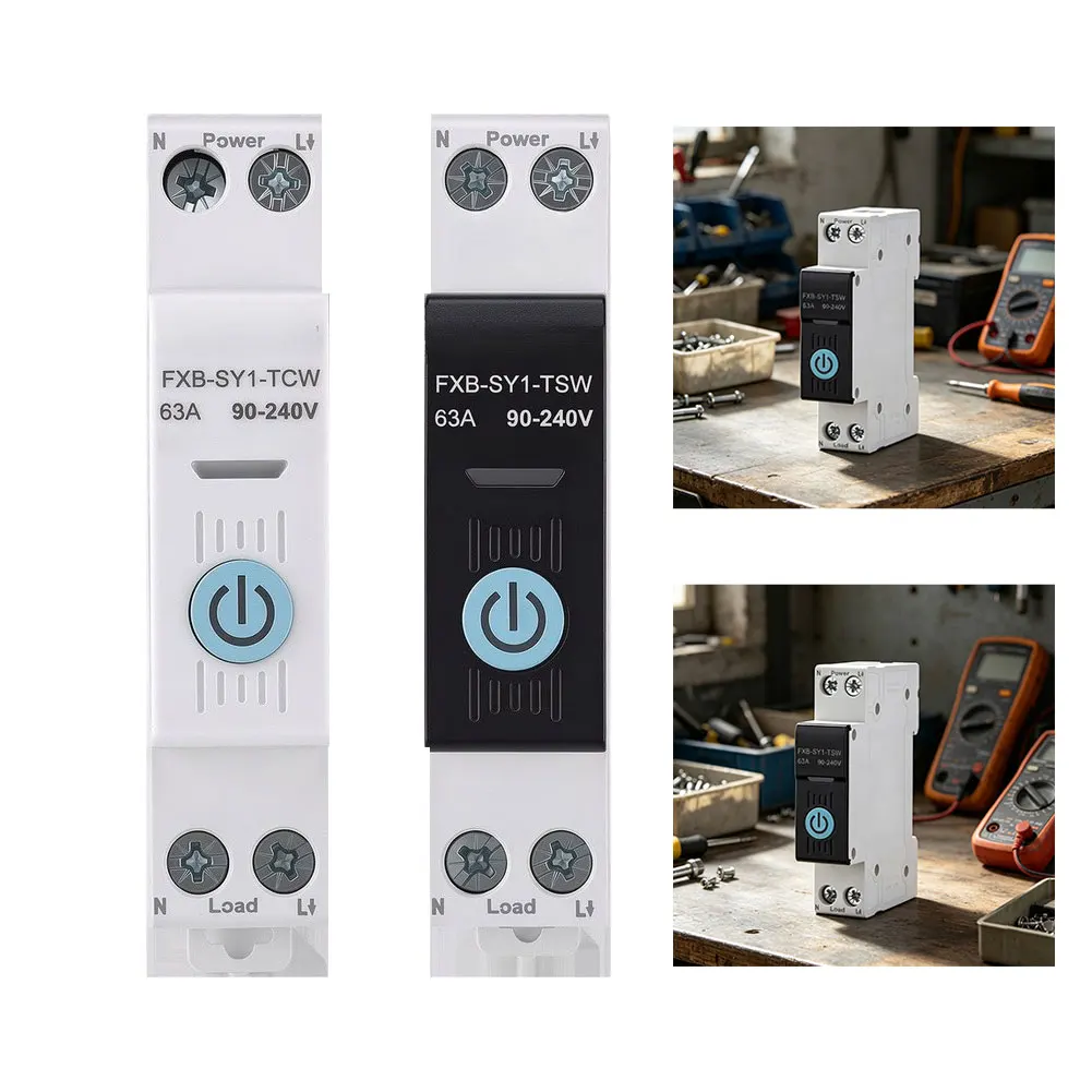 For Smart Home Environment 63A Energy Metering Breaker Real Time Energy Usage Monitoring Remote Control Circuit Breaker