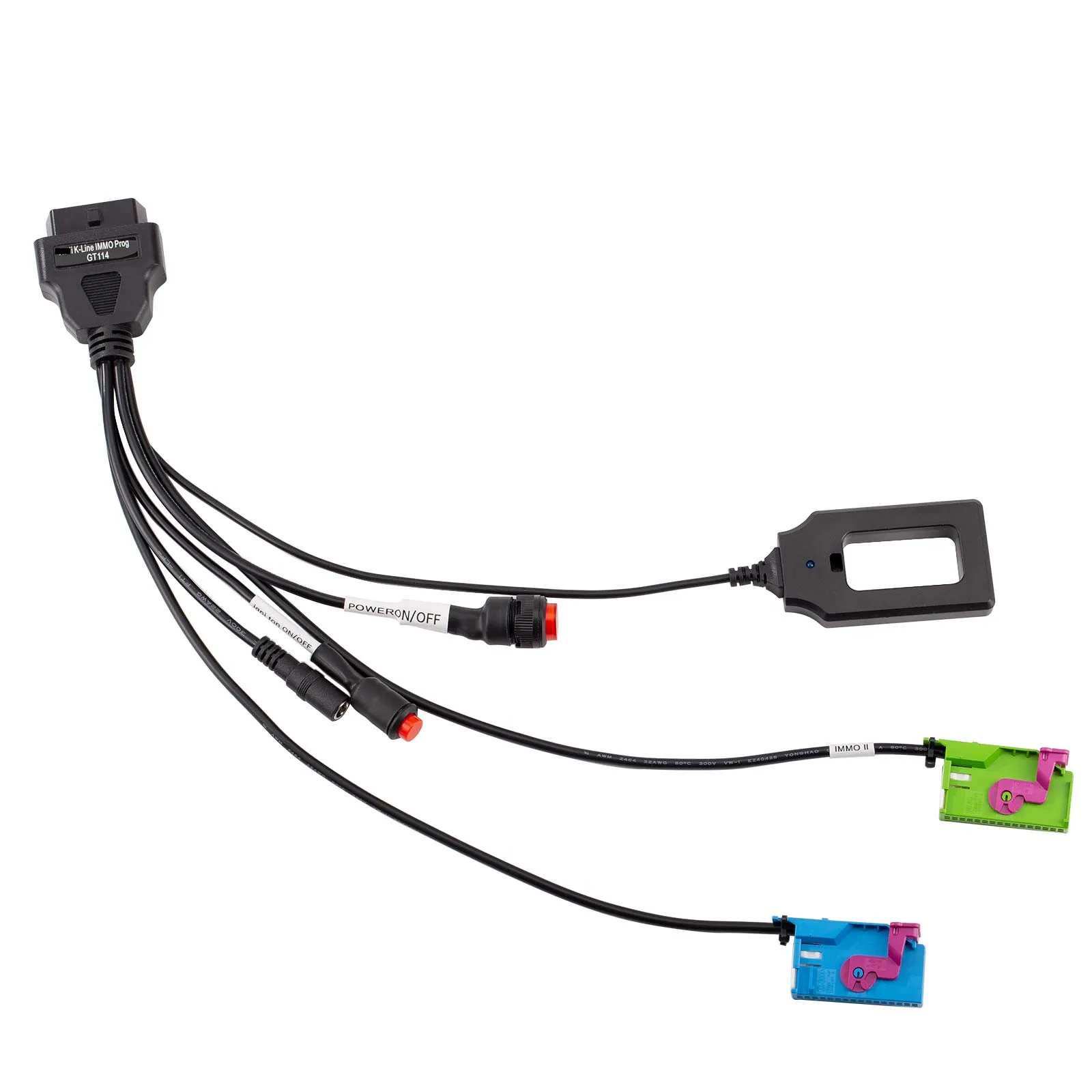 GODIAG GT114 K-Lline IMMO for Audi A4 A6 C5 2nd & 3rd Generation Dashboard IMMO Key Matching Test Platform Cable