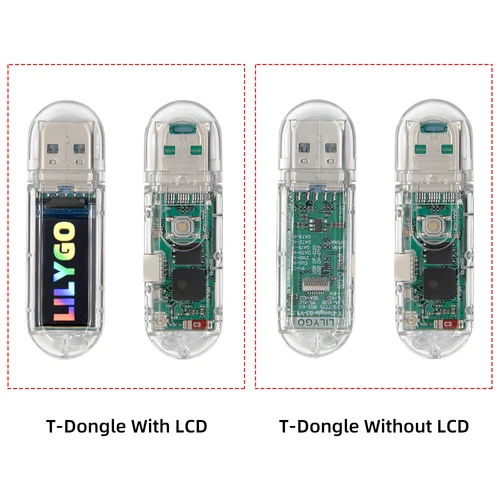Imagen 2 del producto LILYGO ® Placa de desarrollo T-Dongle-S3 ESP32-S3 con Dongle de pantalla pantalla LCD ST7735 de 0,96 pulgadas compatible con tarjeta WiFi Bluetooth TF