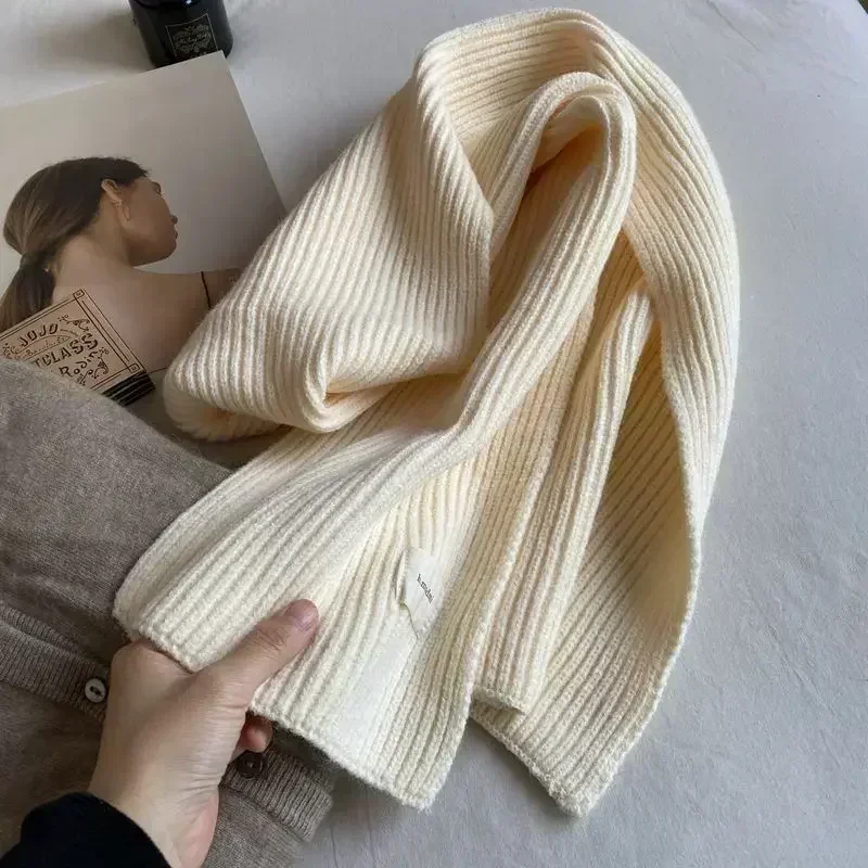 Fashionable Scarves for Woman 160cm High Quality Thick Knitting Yarn Windproof Warm Scarf Winter Protective Wraps