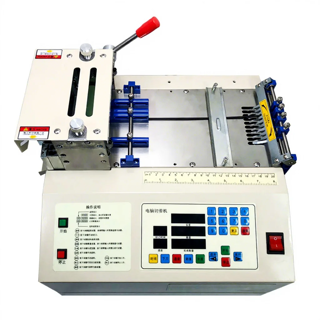 JCW-C02 Multi-piece Tube Cutting Machine High Speed Heat Shrinkable Tubing Cutting Machine