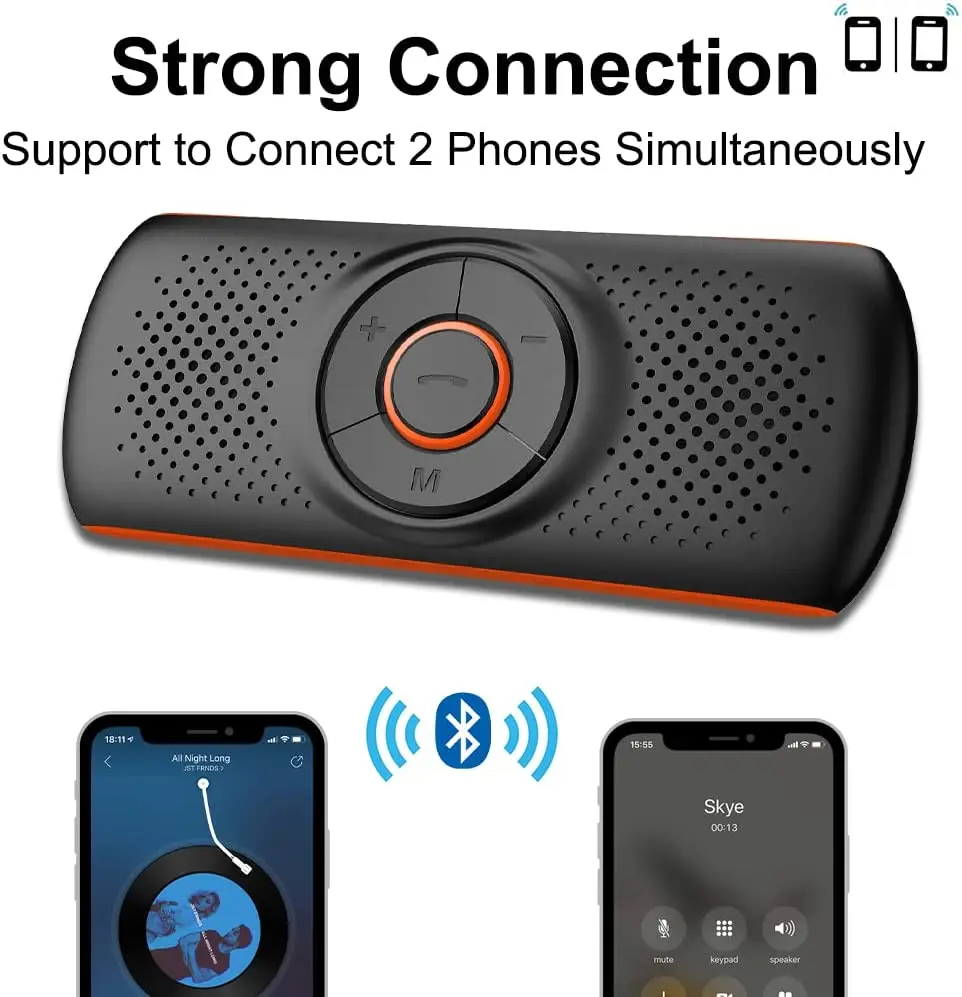

Новый автомобильный USB-динамик с беспроводным Bluetooth-модулем, поддерживающий подключение 2 телефонов, аудиоприемник для смартфонов.