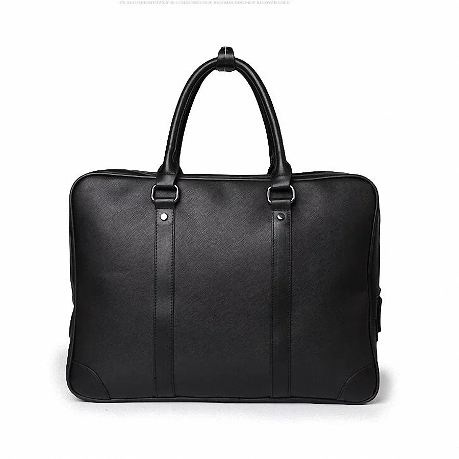 Simple Design Man Laptop Handbag Soft PU Leather Fashion Man Business Briefcase Messenger Bag Fashion Man Handbag