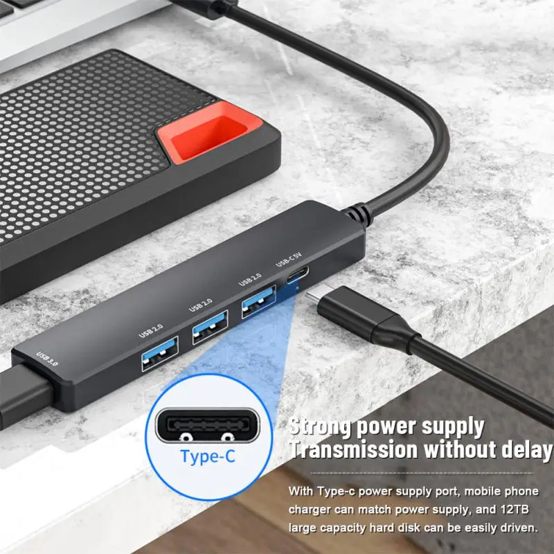 3.0 HUB PD 100W / 5V 3A / 4K 30HZ Multi USB Splitter Power Adapter USB 3.0 Multiple Expander For Macbook