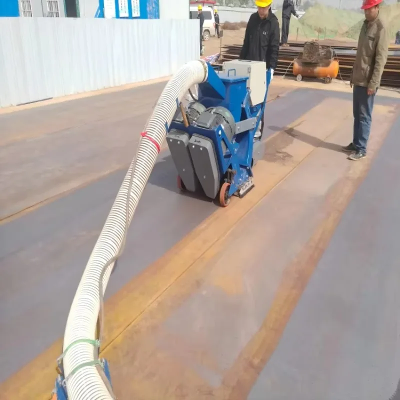 YG550 Engine-Powered Shot Blasting Machine CE Certified High Efficiency Portable Mobile Movable for Burnishing Steel Shot