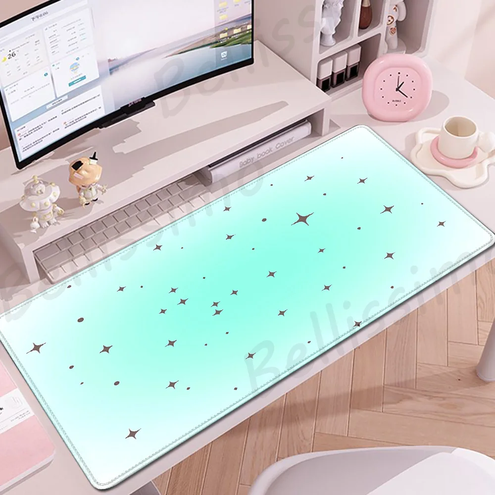 Gradient Star Pattern Mousepad Computer New XXL Mouse Pad Keyboard Pad Aesthetics Mat Soft Carpet Office accessories Desk Mat