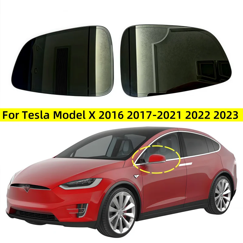 

For Tesla Model X 2016 2017 2018 2019 2020 2021 2022 2023 9252404001 9252405001 Car View Mirror Wide Angle Glass Auto Dim Heated