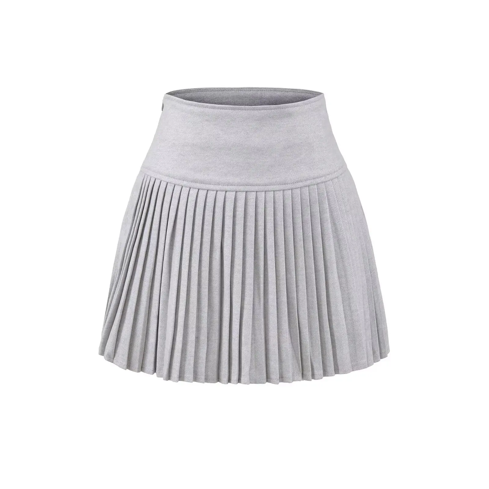 レトロアメリカンカレッジスレウールチェック柄スカート女性の秋冬ハイウエスト痩身アンチライトAラインスカート