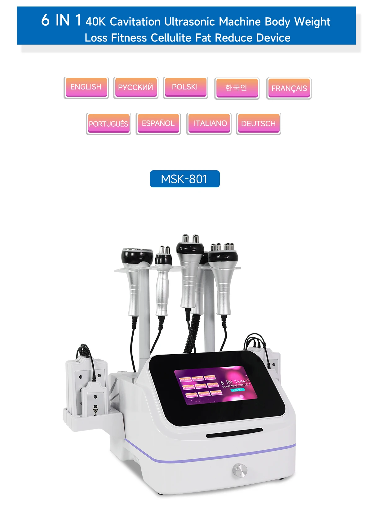NEWGAGA 6-in-1 40K Ultraschall – Lipo Laser Pads Slimming Machine Bewertung und Preis