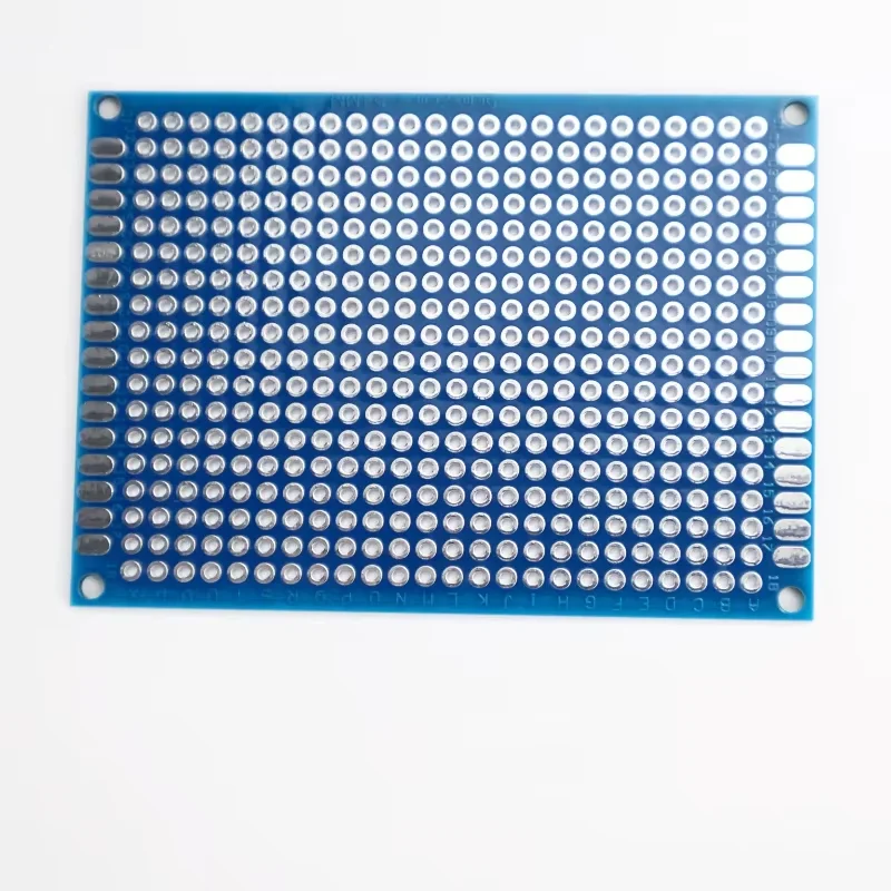 Kit de PCB de doble cara azul, placa de pruebas de 5x7cm, experimento PCB Universal, placas de circuito prototipo azul Diy