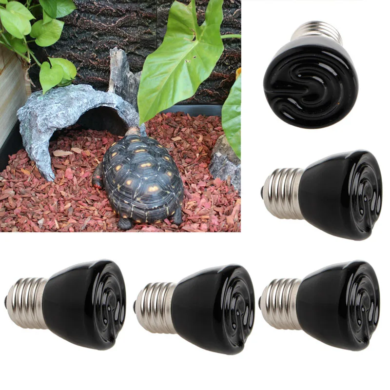 D0AD Heating Bulb Ceramic Night Light Terrarium Heater Emitter for Brooder Lambs Snake 25W 110V