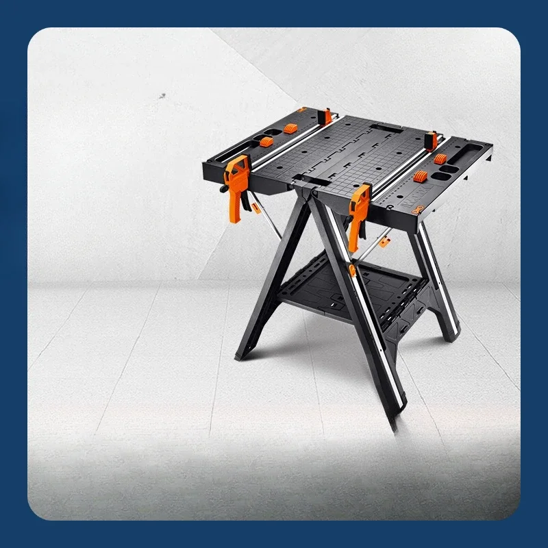 Multifunctional Work Tool Table WX051 Mobile Portable Woodworking Console Saw Table Folding Tool