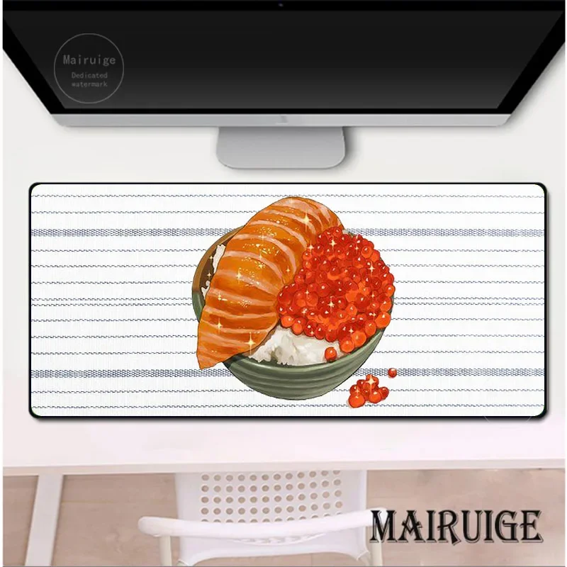 Japanese Food Minimalist Style Mouse Pad XXL 40*90CM Large Table Mats Waterproof Desktop Pad Desk Mat Antislip Office Stationary