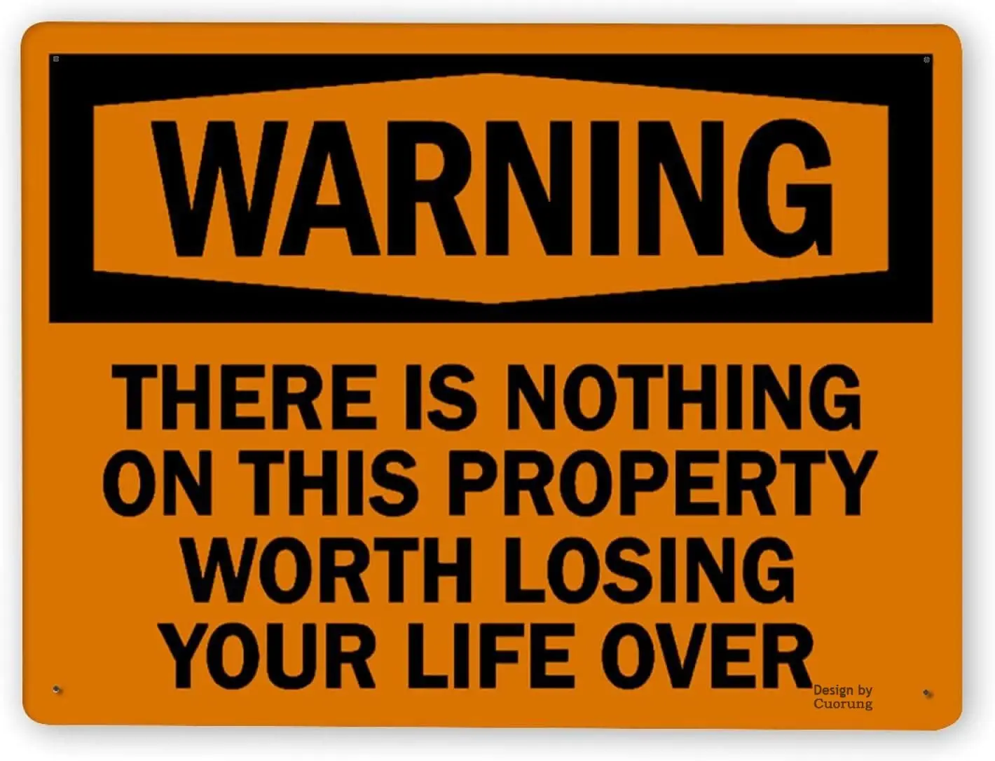 Мужская пещера Декор Предупреждение знак, забавная безопасность Предупреждение знак на этой собственности не стоит потерять вашу жизнь, жестяная картина