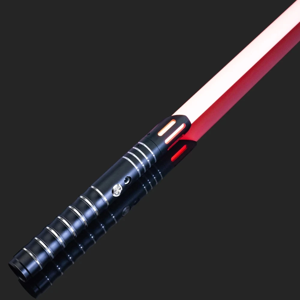 RGB Metalen Lightsaber Dueling Smooth Swing Laser Sword Sabre De Luz 16 Kleur Veranderende 16 Geluiden FOC Rave Knipperend Speelgoed