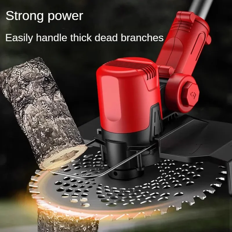 Small Cordless Lawn Mower for Home Use with Lithium-ion Battery and Grass Trimming Function