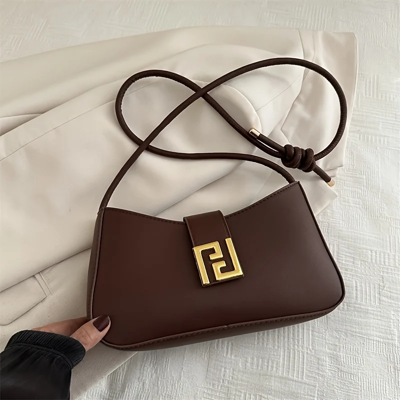 حقيبة يد نسائية حقيبة كتف مع حزام قابل للتعديل وإبزيم للإغلاق، محفظة كاجوال للنساء للمواعدة والتسوق والاستخدام اليومي #3