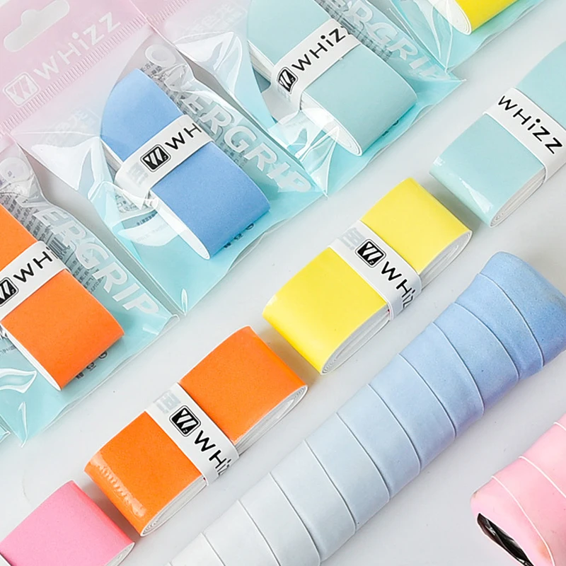 

For Badminton Pickleball Racket Gradient Color Sweat-Absorbent Tennis Racket Overgrip Tapes Shockproof Anti-Slip Sweat Band