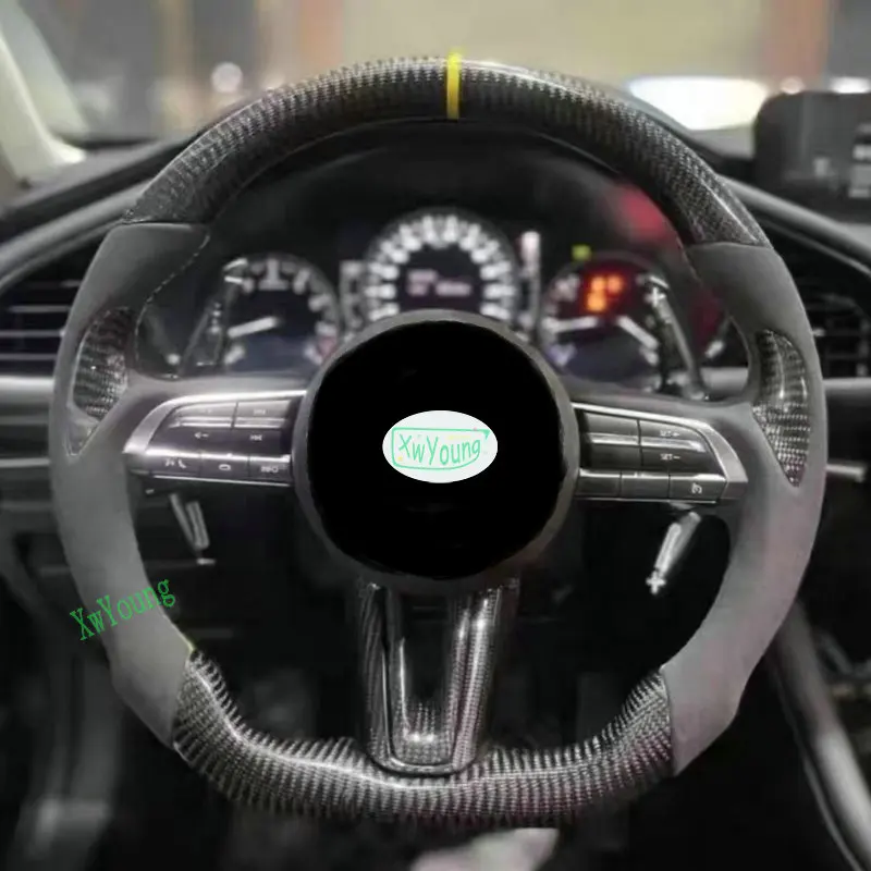 

Для Mazda Mazda3 CX-30 CX30 CX-50 CX50: Индивидуальный руль из 100% настоящего карбона