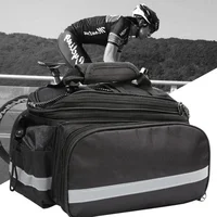 Bolsa impermeable 3 en 1 para maletero de bicicleta, bolsa para bicicleta de montaña y carretera, portaequipajes de viaje de gran capacidad, alforjas para asiento trasero