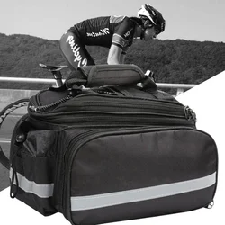 Bike 3 In 1 Waterproof Bicycle Trunk Bag MTB Road Bike Bag Large Capacity Travel Luggage Carrier Rear Seat Rack Panniers