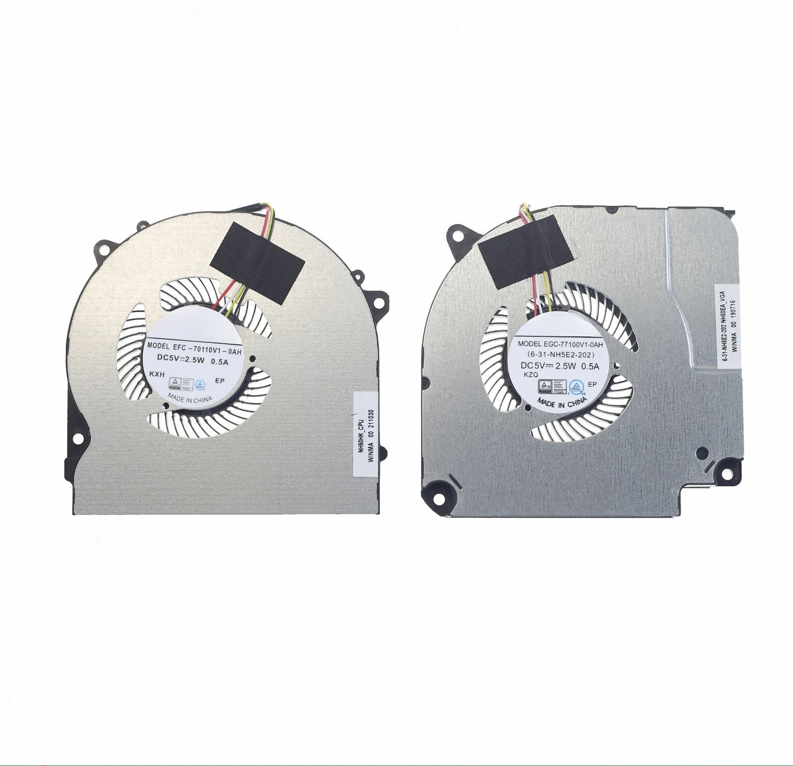 Laptop CPU GPU Cooling Fan for Shinelon T3 PRO 6-31-NH5E2-202 EGC-77100V1-0AH