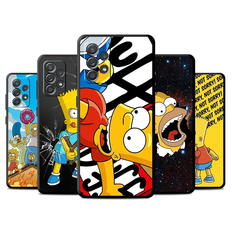 Case For Samsung Galaxy A53 A52 A51 A54 A12 A13 A14 A22 A32 A21s A33 A34 A24 A25 A15 A71 A31 Phone Cover Hot Simpsons Boy Shell