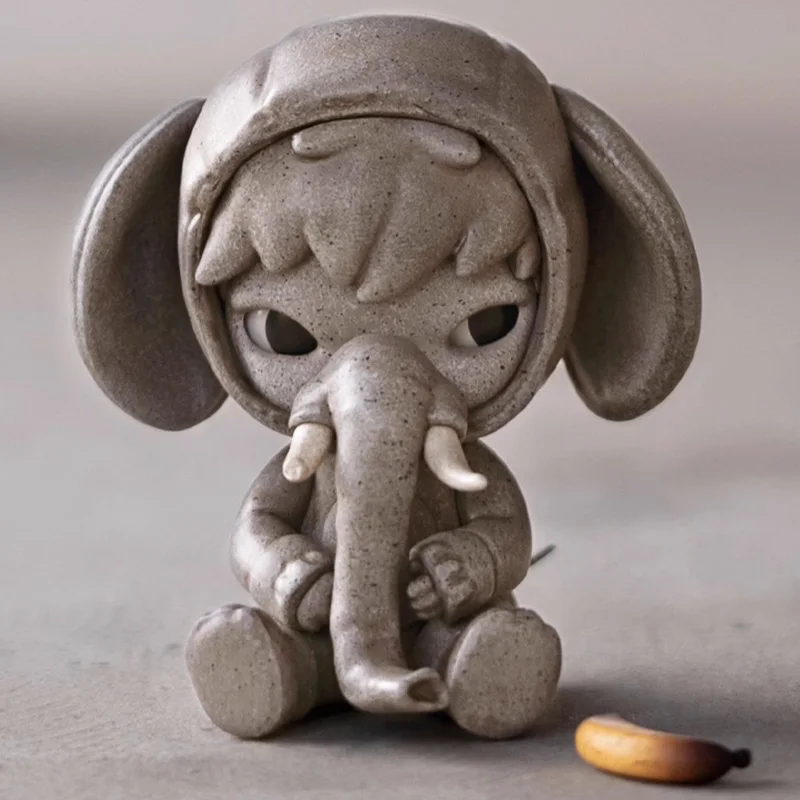 

Kawaii HIRONO Elephant Series Action Figures Toys Doll Cute Xiaoye Anime Figure Decoration Model Collection Gifts For Kids Girls