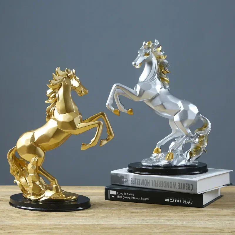 

Resin Horse Statue Home Decor Animal Figurines Office Home Decoration Accessories Horse Sculpture Nordic Desktop Decoration