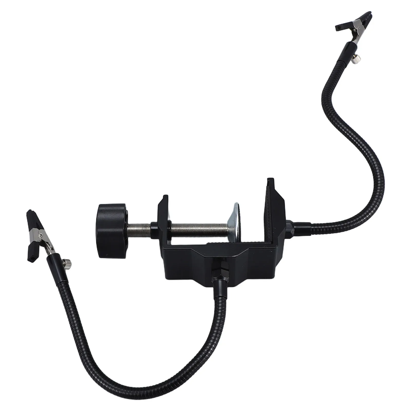 

Electric Soldering Iron Rack Universal Arm Black Alloy Material Sturdy Multifunctional Metal Soldering Iron Holder Shelf