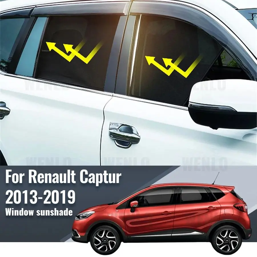 

For Renault Captur 2013-2019 Car Side Window Sunshade Windshield Magnetic Sun Shade Solar Protection Parasol Children Curtains