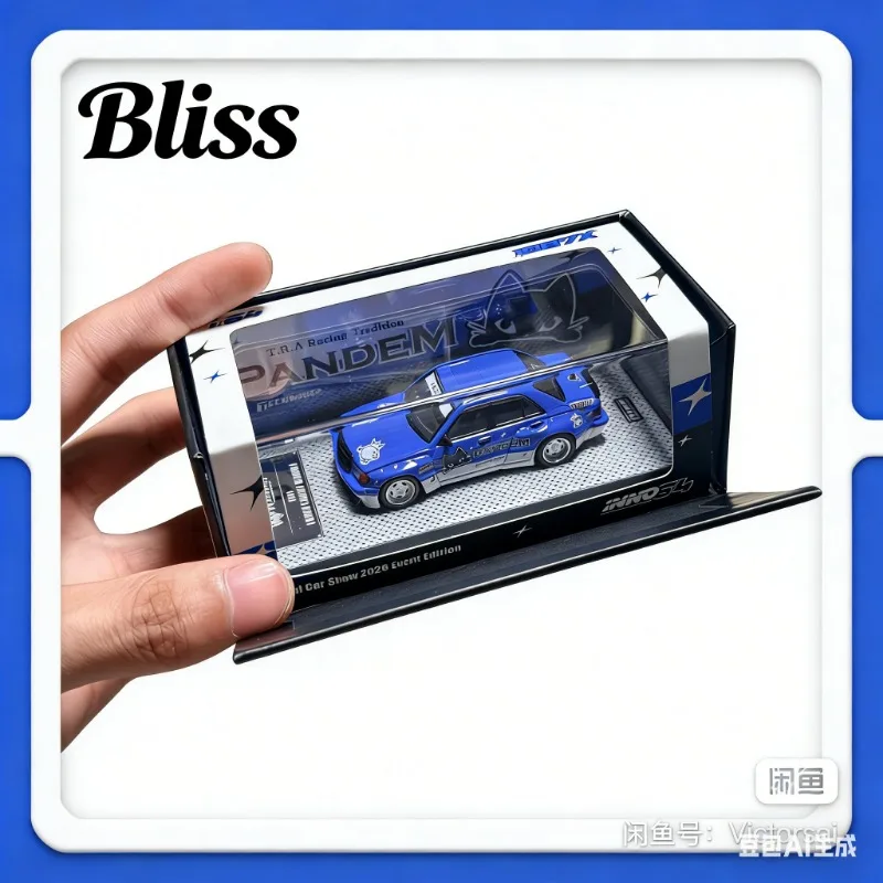 

Коллекционная модель автомобиля Shenzhen Jiuzhou Exhibition Limited Edition INNO 1:64 190e Pandem Rocket Bunny из литого сплава для взрослых коллекционеров