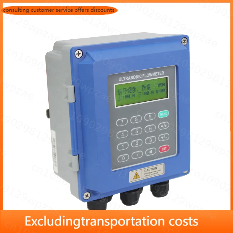Tuf-2000b Wall-mounted Variable Area Water Analog Liquid Flow Meter Sensor LCD Digital Display Clamp-On Battery OEM Plastic