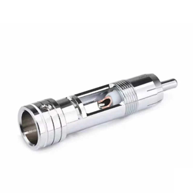 Fever Carbon Fiber -Plated Lotus Plug Large Aperture DIY Welding Signal Line Audio Line Terminal-A75P