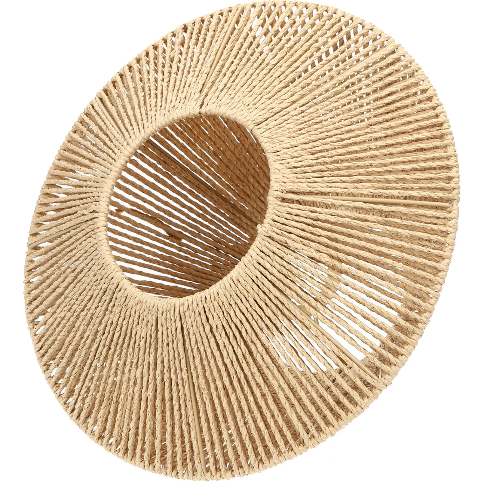 

Vintage Lamp Shade Woven Pendant Light Cover Rustic Style for Ceiling Bedroom Living Room Decorative Lampshade Replacement