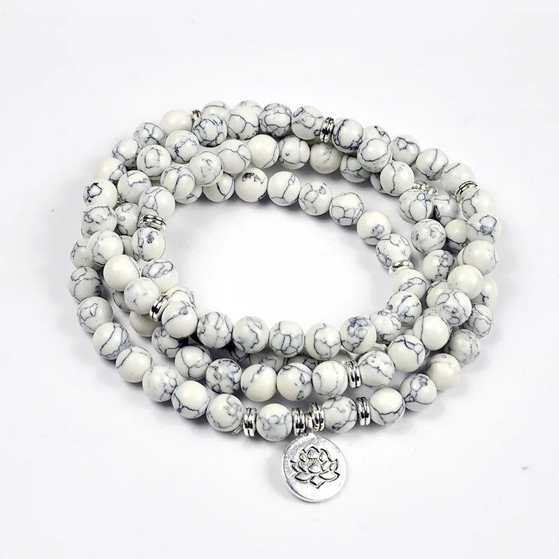 

Amazon Stone Tiger Eye Stone Bracelet Necklace 108 Buddha Beads Lotus Bracelet