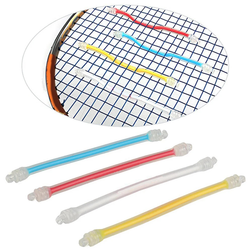 

Силиконовые виброгасители для теннисных ракеток, 4 шт., снижают вибрацию, улучшают комфорт и точность.