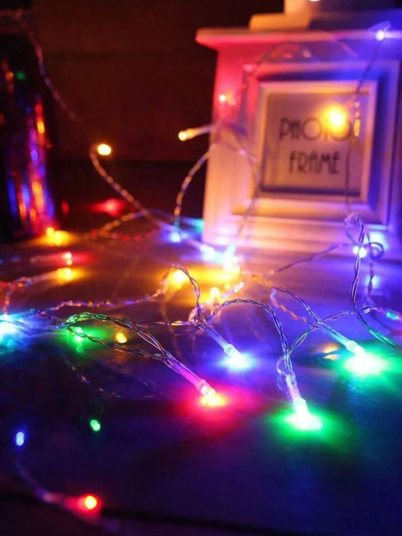 1PC 3M20LED USB Color Battery Box Bare Light String, Suitable for Party, Festival, Bedroom, Living Room, Wedding Decoration