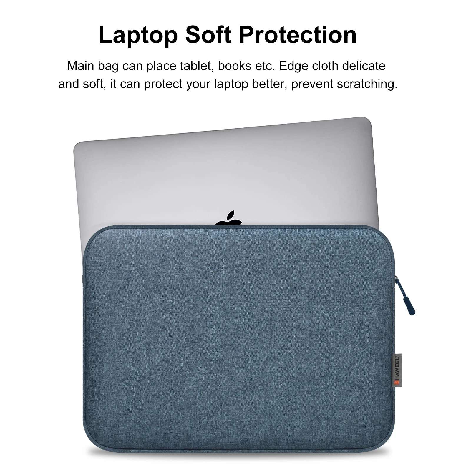 HAWEEL 16 inch Laptop Sleeve Case Zipper Briefcase Bag for 15-16.7 inch Laptop image 6